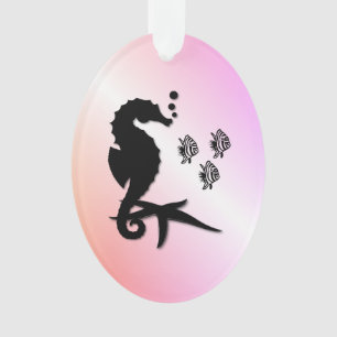 Ornamento Cavalo-da-costa em roxo