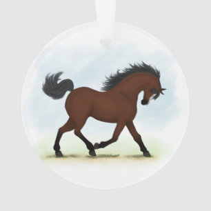Ornamento Cavalo De Baía Com Blaze