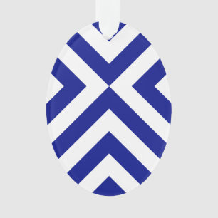 Ornamento Cavalos Azuis e Brancos