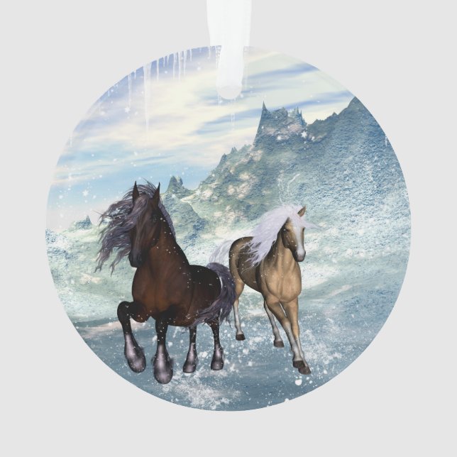 Ornamento Cavalos bonitos (Verso)