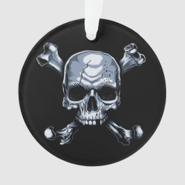 Ornamento Caveira e ossos cruzados