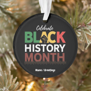 Ornamento Celebrar História Negra Mês Honrando Africano