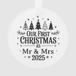 Ornamento Celebre seu primeiro Natal casado com um Pers