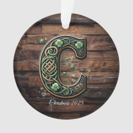 Ornamento Celtic monogram letter ornament