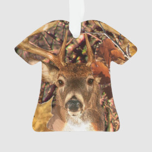 Ornamento Cena de outono de 2010 White Tail Deer