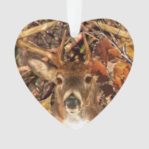 Ornamento Cena de outono de 2010 White Tail Deer