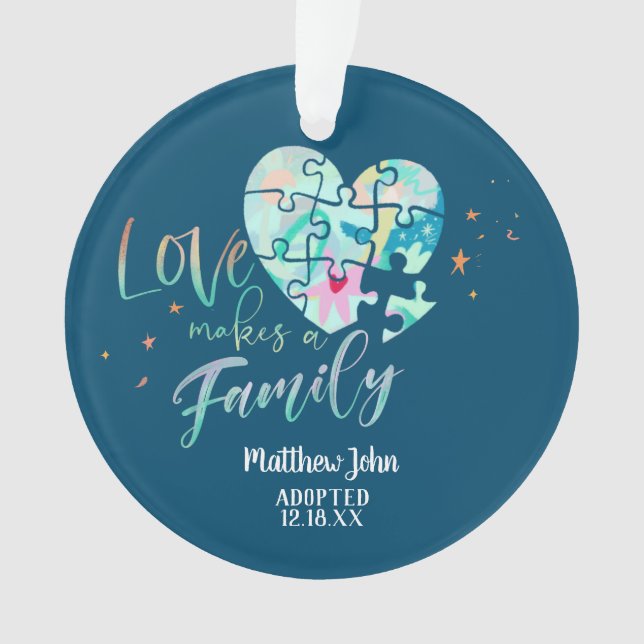 Ornamento Cerâmico Adotado / Anúncio de Nascimento (Frente)