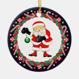 Ornamento cerâmico Boxer Holiday in-a-box