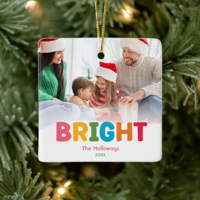 Ornamento Cerâmico Colorido E Brilhante (Árvore)