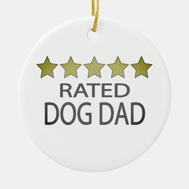 Ornamento cerâmico com Pai de cinco estrelas (Frente)