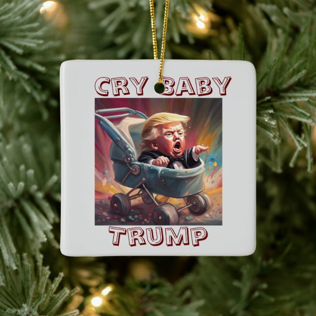 Ornamento Cerâmico Cry Baby Trump (Árvore)