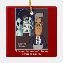 Ornamento cerâmico da cadeia de abastecimento