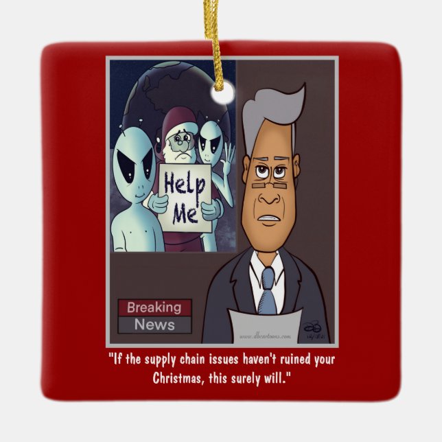 Ornamento cerâmico da cadeia de abastecimento (Frente)