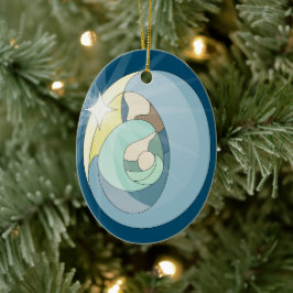 Ornamento Cerâmico da Noite Sagrada Personalizada