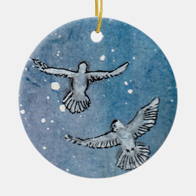 Ornamento cerâmico das pombas (Frente)