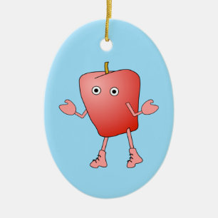 Ornamento Cerâmico de Critério Apple