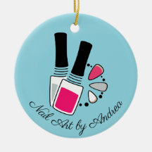 Ornamento cerâmico de Design de Arte unha
