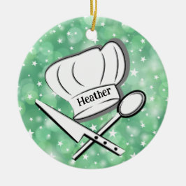 Ornamento cerâmico de Design de chef