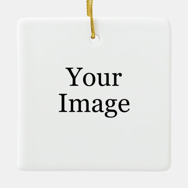 Ornamento Cerâmico de Fotos Personalizado (Frente)