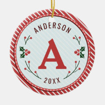 Ornamento Cerâmico de Marquee de Natal