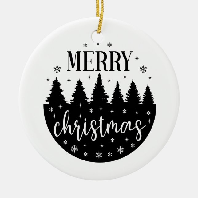 Ornamento Cerâmico de Natal (Frente)