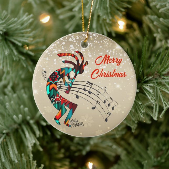 Ornamento Cerâmico de Natal Kokopelli (Árvore)