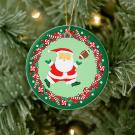 Ornamento Cerâmico de Presente de Férias de Futebo