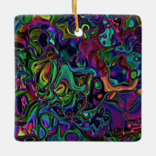 Ornamento cerâmico derretido do cérebro