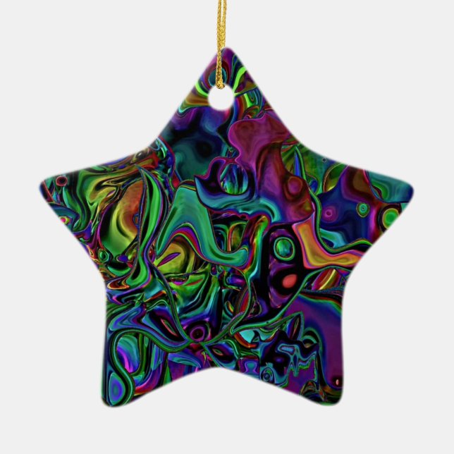 Ornamento cerâmico derretido do cérebro (Frente)