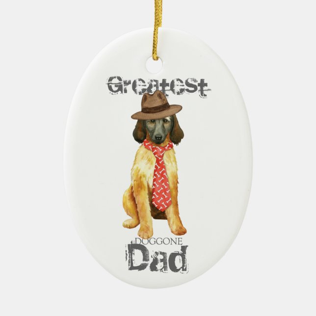 Ornamento cerâmico do Pai de Caça Afegão (Frente)