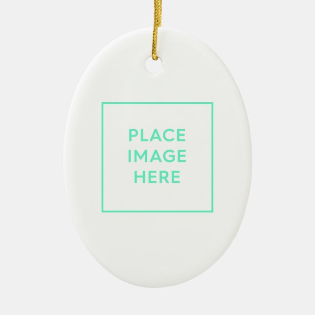 Ornamento cerâmico oval (Frente)