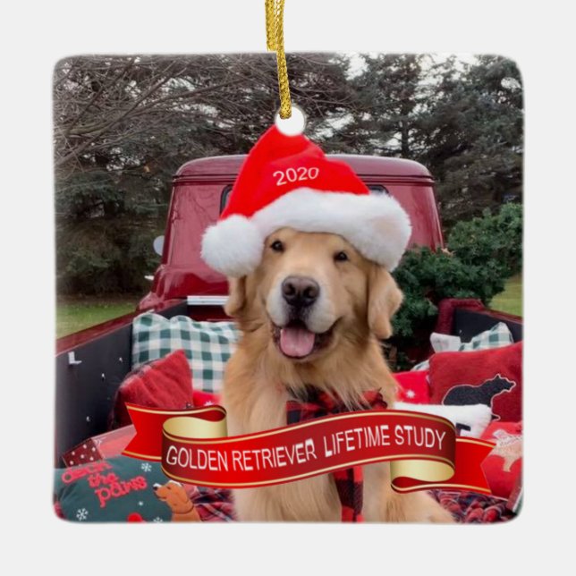 Ornamento Cerâmico Quadrado 2020 (Frente)