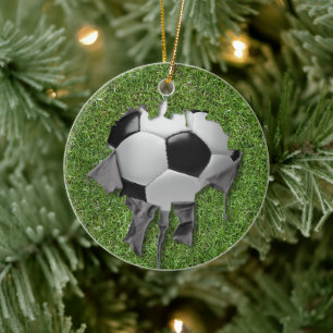 Ornamento Cerâmico Torn Soccer