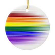 Ornamento cerâmicos da bandeira do arco-íris