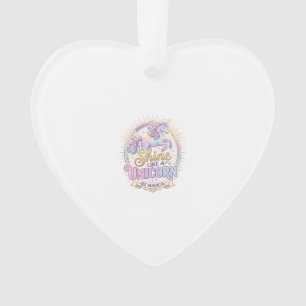 Ornamento Cerne de Unicórnio Brilhante Como um Unicórnio POD