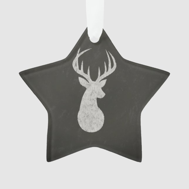 Ornamento Cervos com o desenho de giz dos Antlers (Frente)