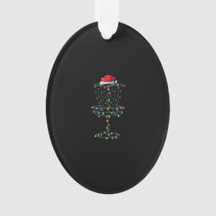 Ornamento Cesta de Golfe do Disco Papais noeis Golf Frisbee 