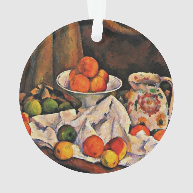 Ornamento Cezanne - Fruta Bowl, Pitcher e Fruta (Verso)