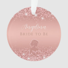 Ornamento Chá de panela Elegante de Shimmer Dourado Luxe