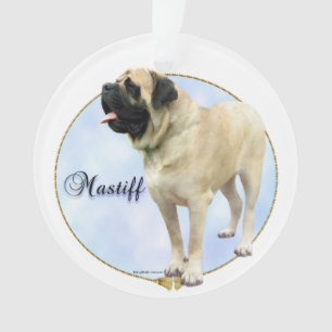 Ornamento Chaveiro de Retrato Mastiff Fawn