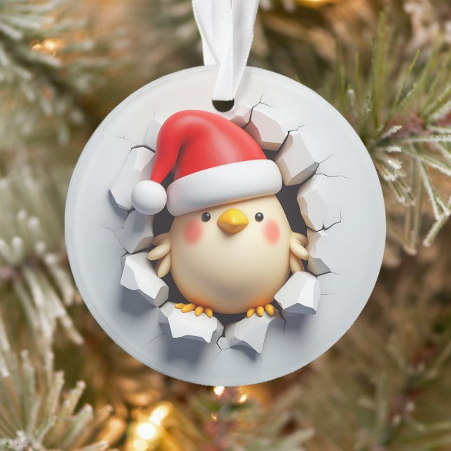 Ornamento Cheerful Chick Holiday Breakout Ornament (Árvore)