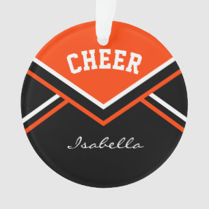 Ornamento Cheerleader Laranja 📣 💖 Cheer