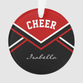Ornamento Cheerleader Vermelho Escuro 📣 💖 Cheer