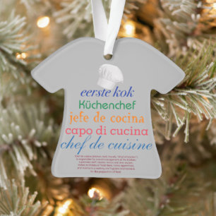 Ornamento chefe de cozinha