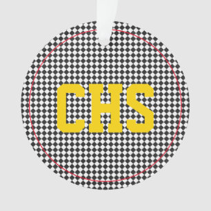 Ornamento Cheque INICIAIS Colores Escolares Divertimento da 