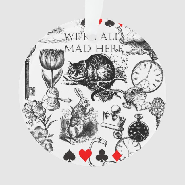 Ornamento Cheshire Cat Classic Alice em Maravilderland (Frente)