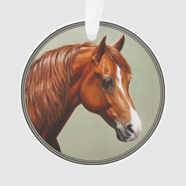 Ornamento Chestnut Morgan Horse (Frente)