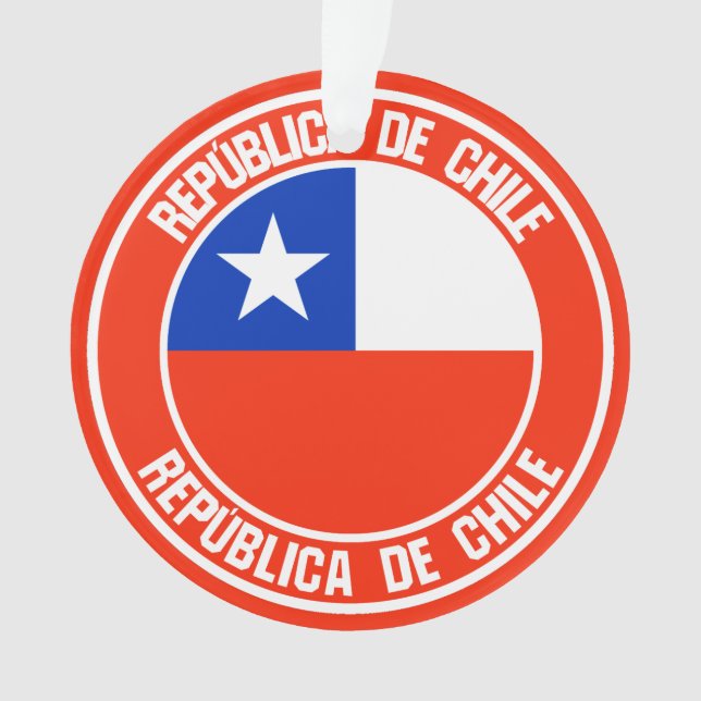 Ornamento Chile Round Emblem (Frente)