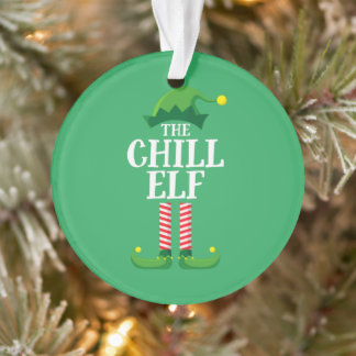 Ornamento Chill Elf Matching Family Group Christmas Party
