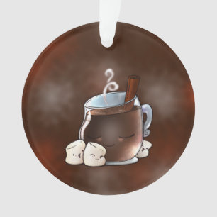 Ornamento Chocolate quente e Marshmallows de Kawaii